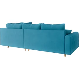 Home Affaire Eckcouch Polyester 3-Sitzer Blau