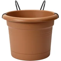 elho Blumentopf + Halter Green Basics Ø 20 X 18,5 Cm Mild Tonrot Blumentöpfe & Übertöpfe