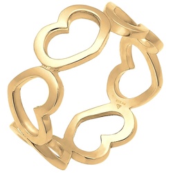 Elli Bandring Herzen Symbol Cut-Out Trend 925er Silber Ringe   Damen 