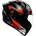 Integralhelm Schwarz/Grau/Rot/Weiß XXL