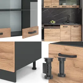Vicco R-Line, 300 cm ohne Arbeitsplatte