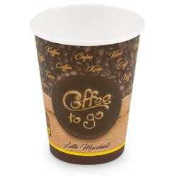 1000 Kaffeebecher Coffee to go Becher "Latte Macchiato" L 300 ml glatt