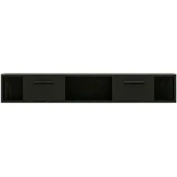 TV Lowboard Aldora Schwarz Marmor Optik 9598