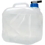 alca® Wasserkanister faltbar 10l Trinkwasserbehälter mit Ablasshahn BPA-frei Faltwasserkanister