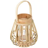 Atmosphera Rattan-Laterne 14x16 Sand beige