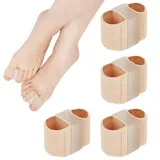 4 StüCk Zehenspreizer, Hallux Valgus, Toe Separator, Zehentrenner, Correct Toes, Zehenspreizer Hallux Valgus, Zehentrenner Silikon, Hallux Valgus korrektur, Geeignet FüR Die Meisten Schuhtypen