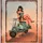 moritz Deko Blechschild Burlesque Frau mit Roller Sexy Frau Metallschild Retro Vintage-Design zur Dekoration Wanddekoration