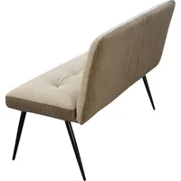 Hti-Living HTI-Living, Sitzbank, Bank 3-Sitzer Taupe Joschka (140 cm)