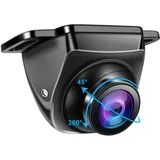 AHD 1080P Rückfahrkamera Auto Rückfahrkamera mit 360°+45° Einstellbares Objektiv Kabel Rückfahrkameras 170° Weitwinkel Universal NTSC Rückkamera Unterstützt 12–24V Frontkamera Auto für Vans LKW
