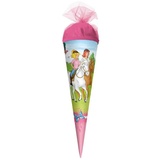 ROTH Schultüte Bibi & Tina Pferdefreunde 35 cm - rund Tüllverschluss - Zuckertüte Pferd