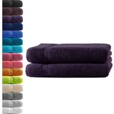 Hometex Premium Textiles Premium Duschtuch 100 x 150 cm lila 2 St.