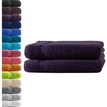 Hometex Premium Textiles Premium Duschtuch 100 x 150 cm lila 2 St.
