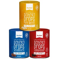 Xucker Schoko Drops 3er Set (3x 200g) I Snack Knabbern Sportler Fit