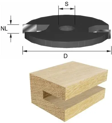 ENT Scheibennutfräser HW zweischneidigScheibennutfräser HW zweischneidig 4 mm | 8 mm