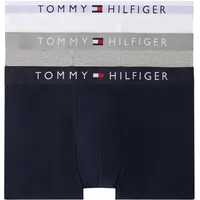 Tommy Hilfiger Herren Boxershorts Trunks Unterwäsche, Mehrfarbig (Grey Htr/White/Desert Sky), XL