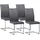 Albatros Freischwinger MURANO Kunstleder grau 4er Set