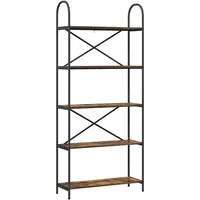 vidaXL Bücherregal 80 x 30 x 183 cm Räuchereiche