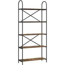 vidaXL Bücherregal 80 x 30 x 183 cm Räuchereiche
