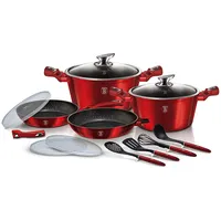 Berlinger Haus BerlingerHaus Metallic Line Kochtopfset 13-teilig Rot
