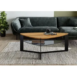 MASSIVMOEBEL24.DE Couchtisch STARNBERG Beige Wildeiche 120 x 70 x 44 cm