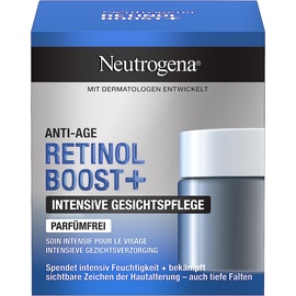 Neutrogena Retinol Boost+ Intensive Gesichtspflege (50ml) parfümfreie Feuchtigkeitscreme & Anti Age Gesichtscreme für glattere, jünger aussehende Haut