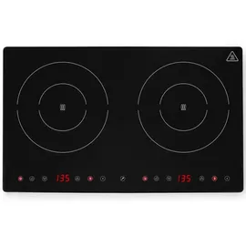 HENDI Induktionskocher doppelt, 2000W+1500W Black Line - Schwarz