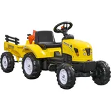 Homcom Trettraktor mit Anhänger Gelb (HOMCOM)