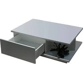 PLACES OF STYLE Couchtisch PLACES OF STYLE "Piano", weiß (weiß hochglanz, weiß hochglanz), B:103,5cm H:36cm T:65cm, Tische, Couchtisch, UV lackiert, Wohnzimmer Tisch mit Schublade inkl. Soft-Close Funktion