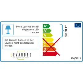 levandeo 10er Lichterkette LED Kugeln Lampions Baumwolle Rot Gelb Deko - Rot/Gelb/Braun