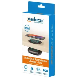 Manhattan Induktionsladegerät zur Untertischmontage 10 W Schwarz