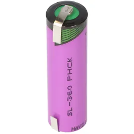 Tadiran Batteries Tadiran LTC SL-360/T mit Lötfahnen U-Form, ehemals Sonnenschein SL-360, SL360