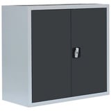 ClassiX Stahlschrank X-530308 anthrazit, lichtgrau 80,0 x 38,0 x 75,0 cm, aufgebaut