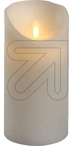 LED-Wachskerze 1 LED Ø 7,5x15cm weiß