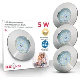 B.K.Licht Einbaustrahler 3er Pack (20-02-03-S)