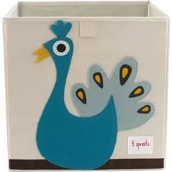3 Sprouts Aufbewahrungsbox Pfau