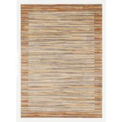 Orientteppich OCI DIE TEPPICHMARKE "Award Nami" Gr. 1, beige, B:70cm H:6mm L:140cm, Viskose, Wolle, Teppiche, handgeknüpft, Wohnzimmer