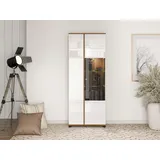 INOSIGN Vitrine Burgundy 78,5 x 40 x 200,5 cm Weiß