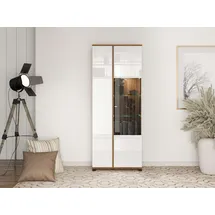 INOSIGN Vitrine Burgundy 78,5 x 40 x 200,5 cm Weiß