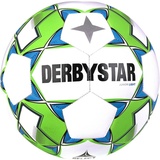 derbystar Unisex – Erwachsene Fußball Junior Light V23 Größe 4, Weiss grün, 4