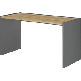 Home Affaire Schreibtisch CiTY/GiRON, moderner Computertisch, wohnliches Home Office, Breite 80 oder 143 cm grau 143 cm x 76,2 cm x 62,2 cm