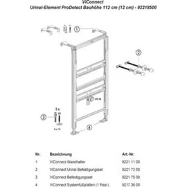 Villeroy & Boch ViConnect Urinal-Vorwandelement Prodetect für