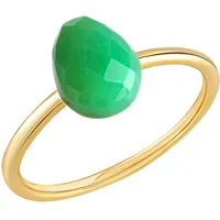 Jamelli Ring 925/- Sterling Silber Chrysopras grün 1,44ct. Ringe Damen