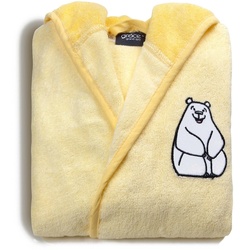 grace grand spa Bademantel mit niedlicher Motiv-Stickerei gelb 