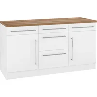kochstation Unterschrank KS-Samos 150 x 60 x 85 cm Weiß