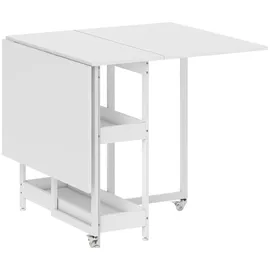 Homcom Küchentisch 80 x 75 x 133,4 cm weiß