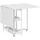Homcom Küchentisch 80 x 75 x 133,4 cm weiß
