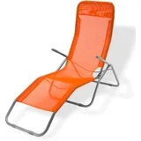 Sonnenliege Gartenliege Virginia Beach Orange Relaxliege Strandliege Liegestuhl