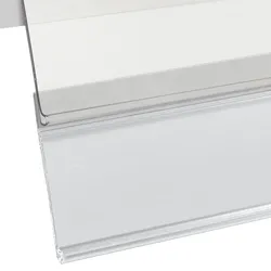 Scannerschiene DBD, selbstklebend, für doppelte Preisauszeichnung transparent, PVC
