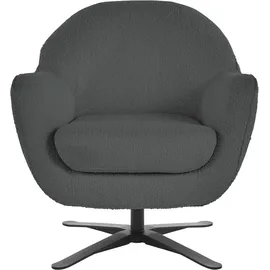 Andas Drehsessel »Stavre, Loungesessel mit Drehfunktion« in moderner Optik, mit elegantem Drehfuß grau