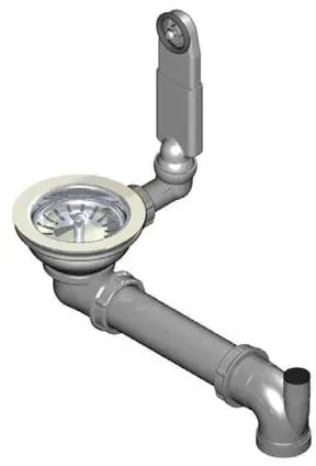 Intra juvel strainer waste a6 and overflow arrangement